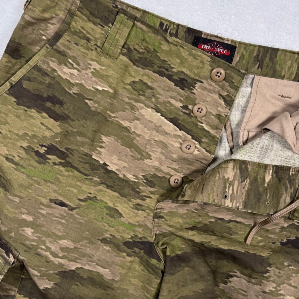 TruSpec Tactical Response Cargo Pant Men L Green ATACS Multi Camo Tropic Ripstop